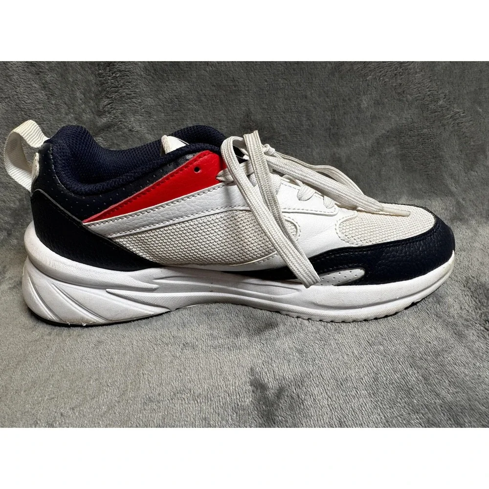 Champion Kinna Retro Shoes Youth Size 7Y White Navy Red Sneakers CAS10780Y‎